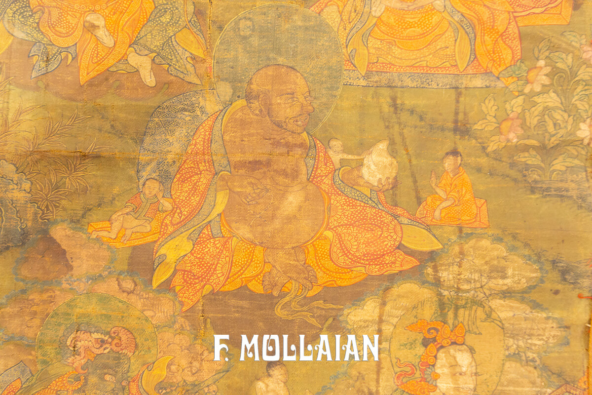 Antique Textile Thangka Tibetan 17-18 Century n°:669042